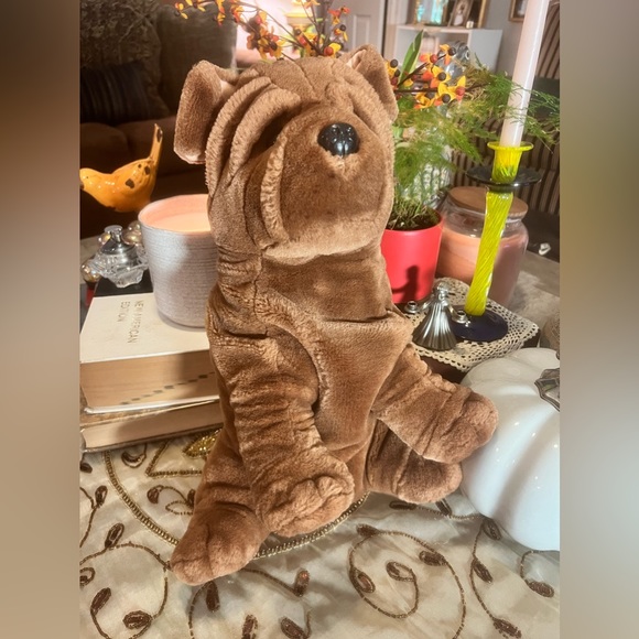 Vieux Chien Téléguidé – Peluche Ancienne / Jouet Vintage – État D’Occasion